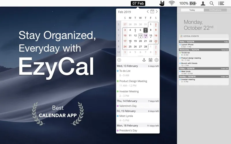 Simple Calendar: EzyCal Ekran Görüntüleri