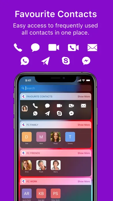 Captures d'écran de Favorite Contact Launcher App