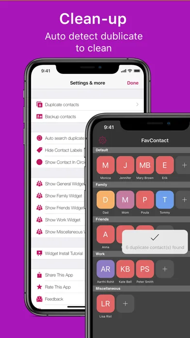 Captures d'écran de Favorite Contact Launcher App