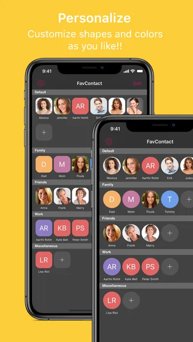 Captures d'écran de Favorite Contact Launcher App