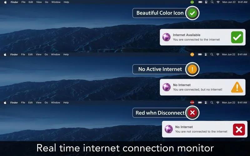 Internet Status: iON Screenshots