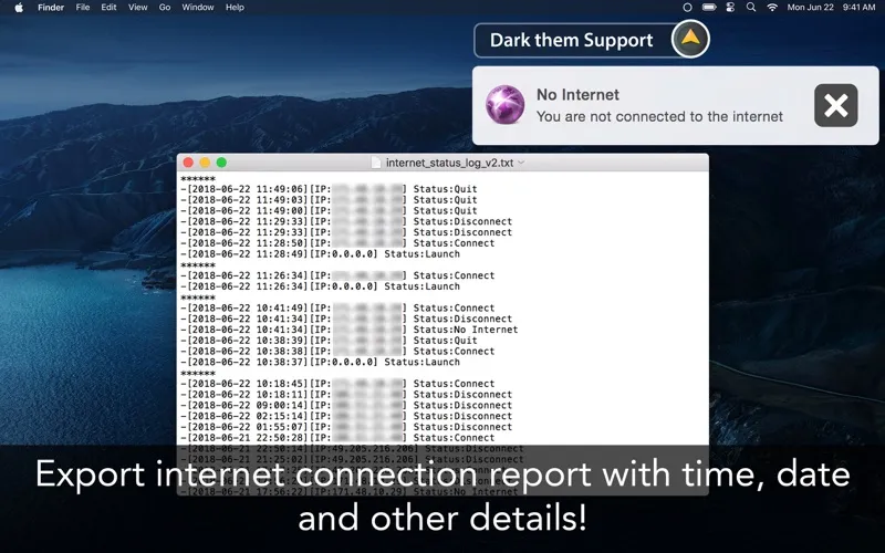 Internet Status: iON Screenshots