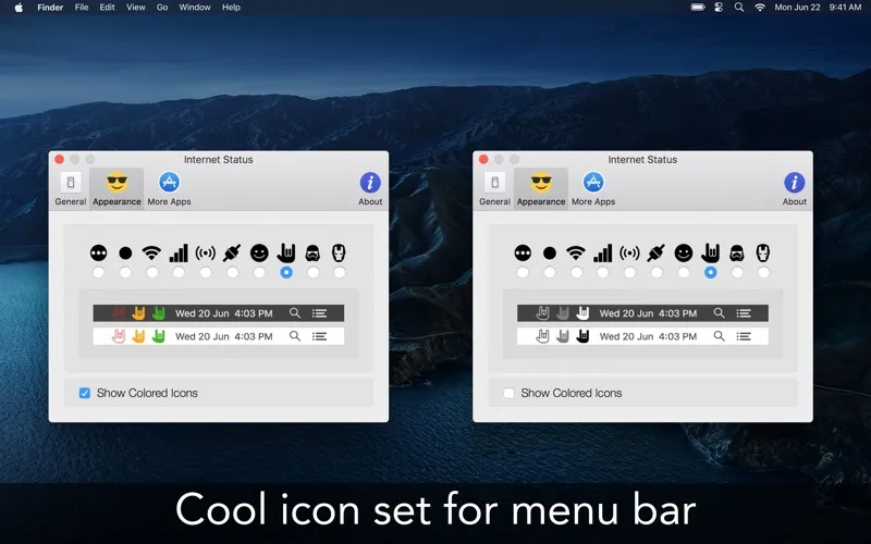Internet Status: iON Screenshots