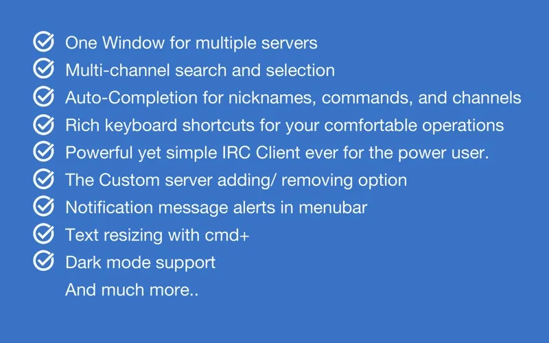 ภาพหน้าจอของ IRC Client: getIRC