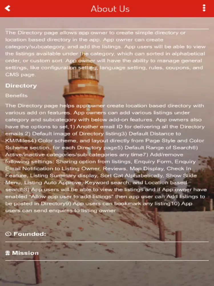 تصاویر Appy Pie Directory iPad 