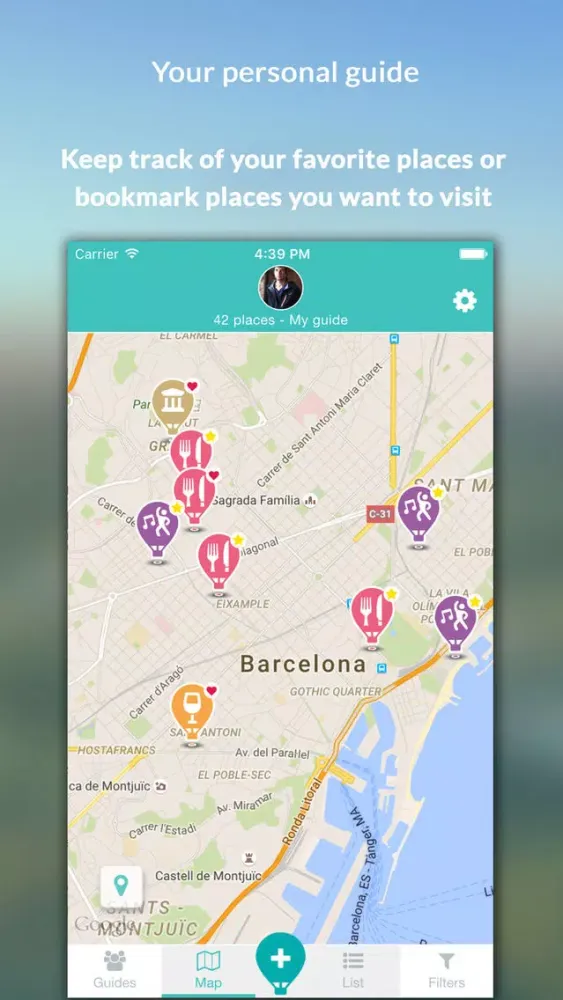 Zrzuty ekranu Placy - The guide of your favorite places