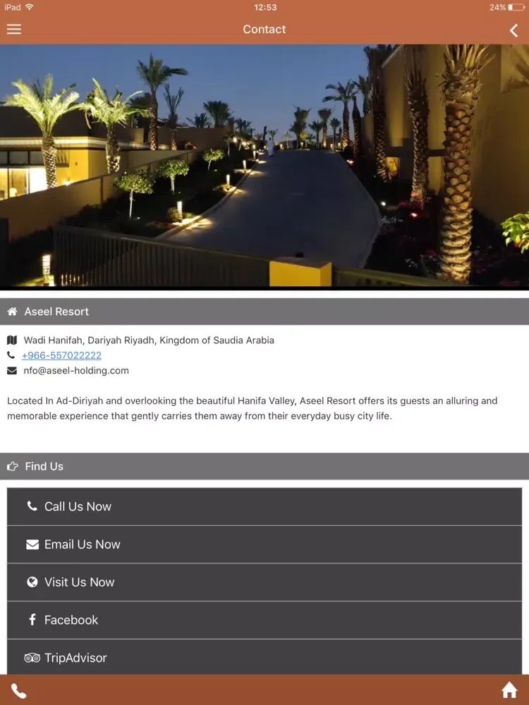 Capturas de pantalla de Aseel Resort iPad 