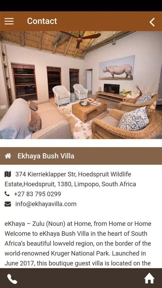 Zrzuty ekranu eKhaya Bush Villa