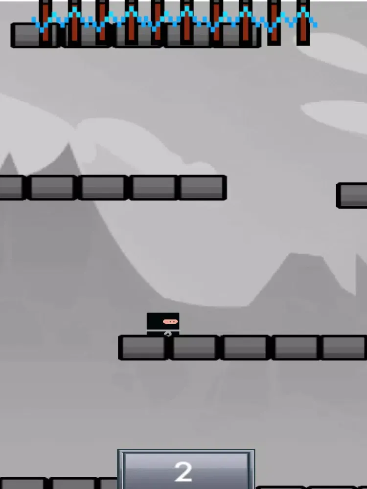 Tangkapan skrin A Ninja Fall iPad 