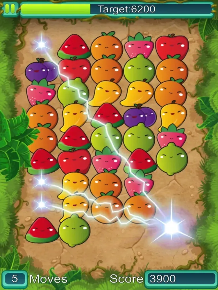 Tangkapan layar A Juicy Fruit Story - Match 3 Game For Kids iPad 
