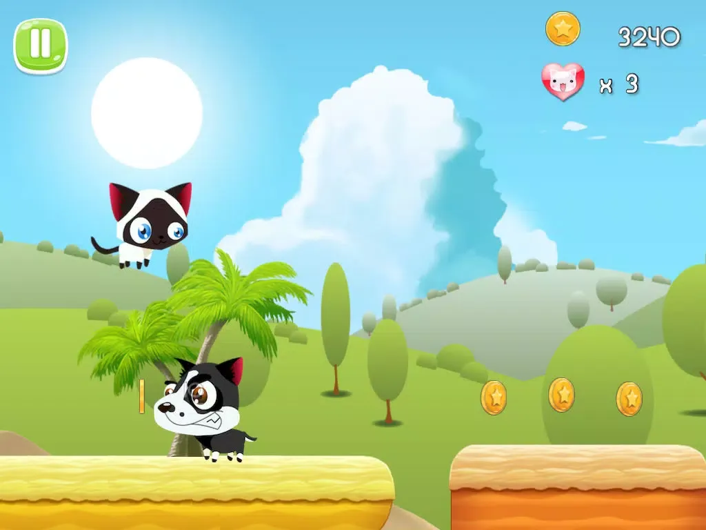 Zrzuty ekranu A Kitty Cat vs Puppies Run-ing Jump-ing Game iPad 