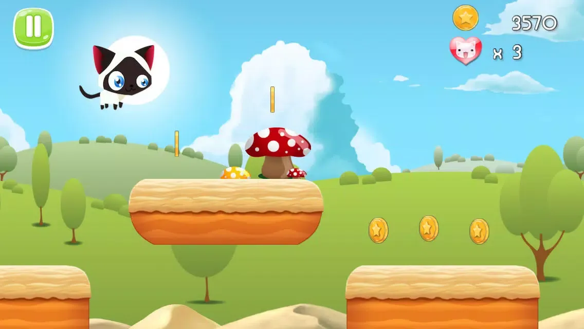 Zrzuty ekranu A Kitty Cat vs Puppies Run-ing Jump-ing Game