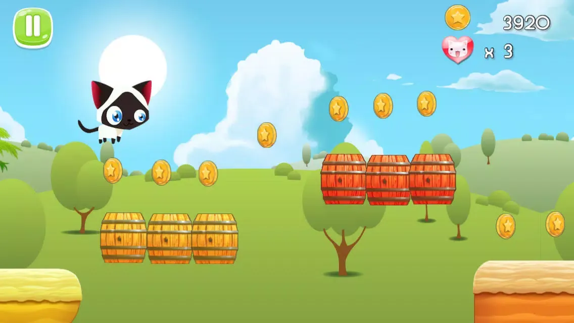 Zrzuty ekranu A Kitty Cat vs Puppies Run-ing Jump-ing Game