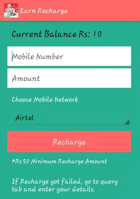 Captures d'écran de Free Recharges Guaranteed