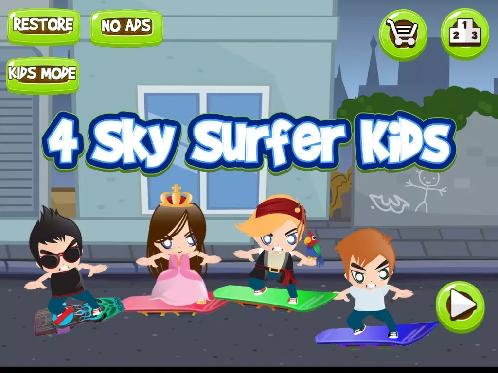 Captures d'écran de 4 Sky Surfer Kids iPad 