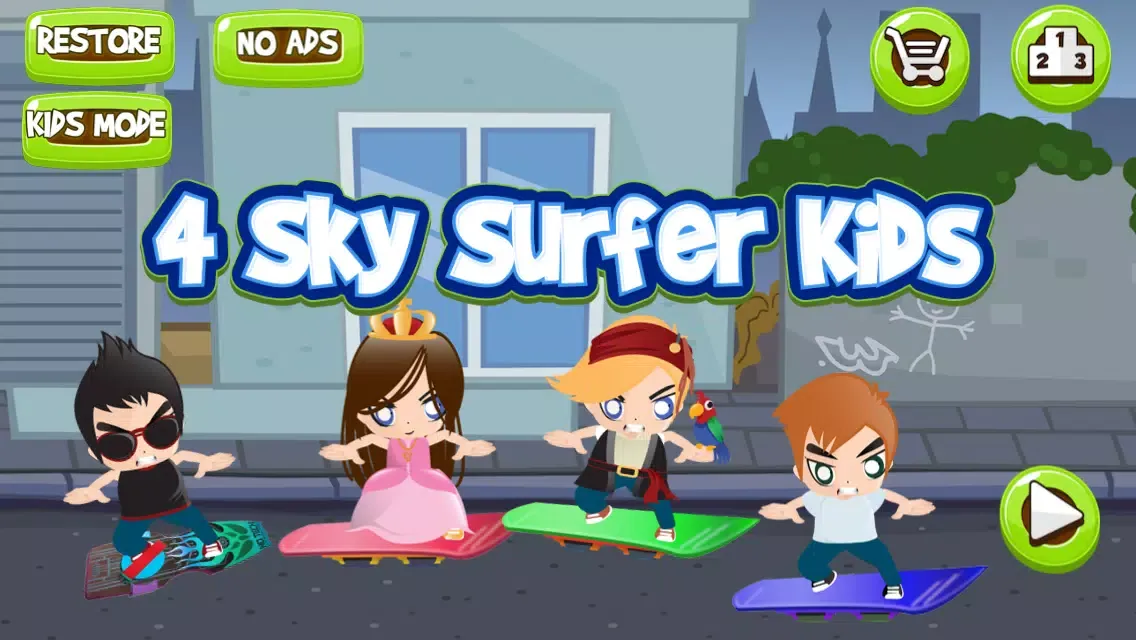Captures d'écran de 4 Sky Surfer Kids