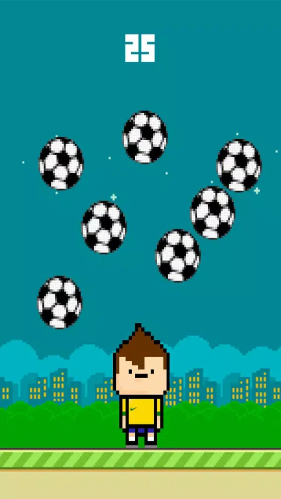 Captures d'écran de A Terrible Tiny Goalie - Pixel Soccer Game Dodge The 100 Balls