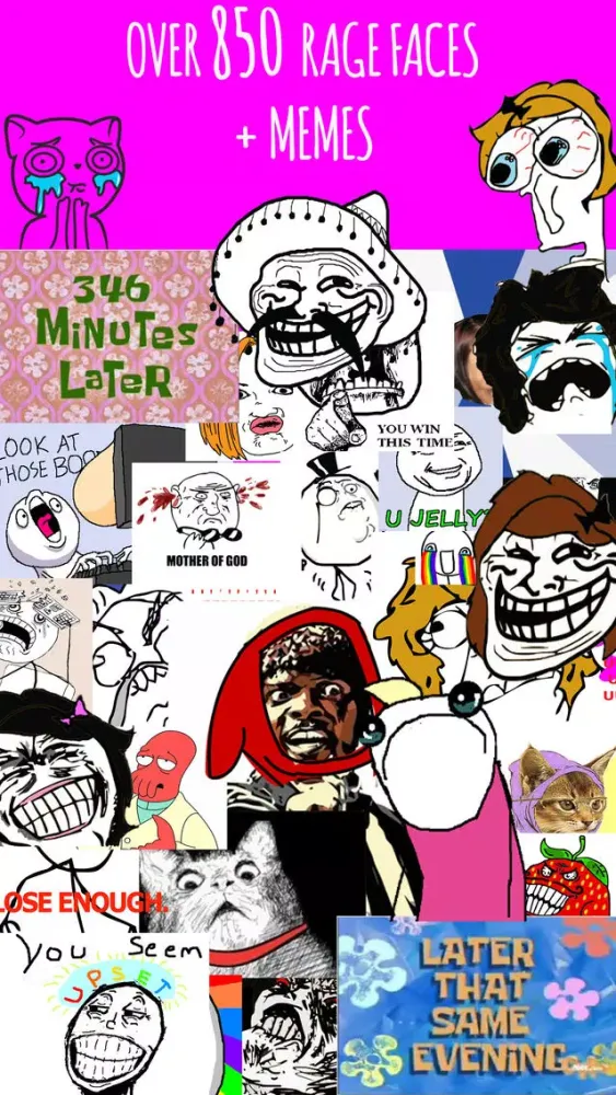 Capturas de pantalla de Troll Rage Face Meme Me