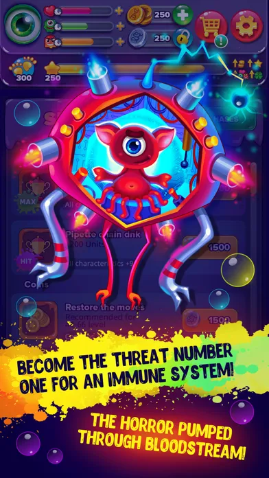 The Bacteria villain simulator স্ক্রিনশট