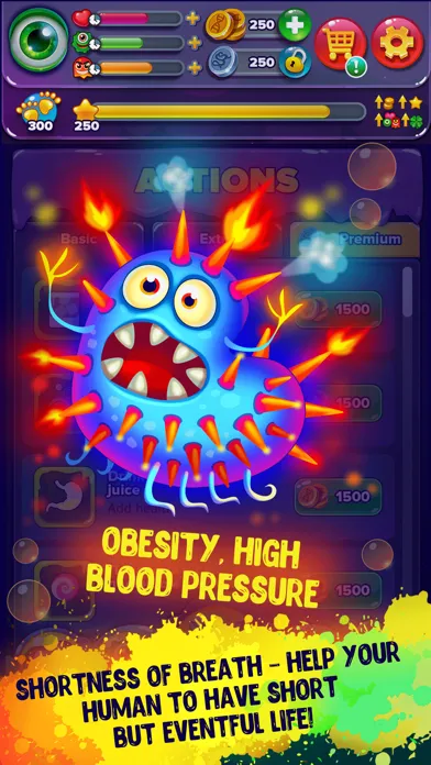 The Bacteria villain simulator স্ক্রিনশট