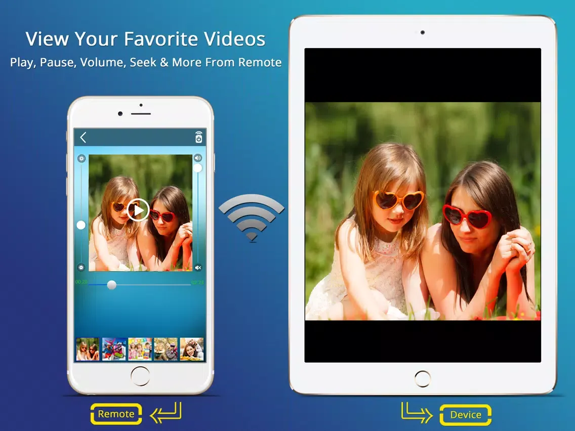 Tangkapan layar Media Cast Photos, Video Streaming Wireless Remote iPad 