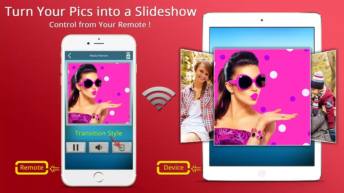 Tangkapan layar Media Cast Photos, Video Streaming Wireless Remote