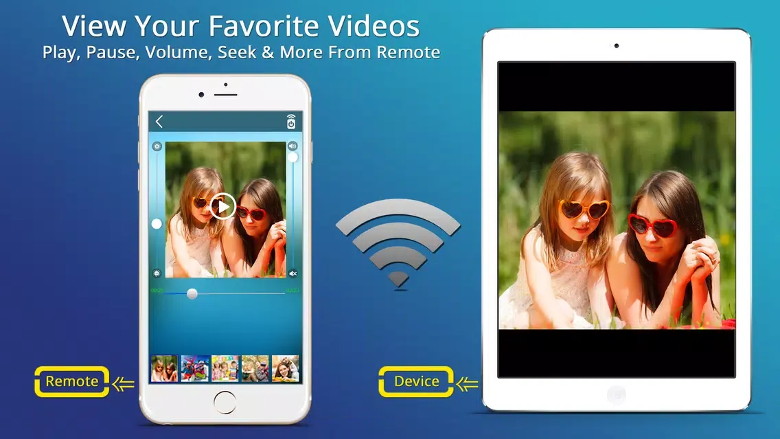 Tangkapan layar Media Cast Photos, Video Streaming Wireless Remote