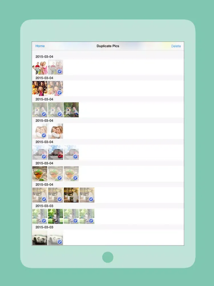 Space Saver to Slim Videos, Trim Movies, Shrink Image file size, save space, memory and remove Duplicate Photos iPad  Ekran Görüntüleri