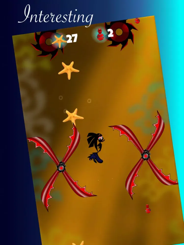 Black mermaid - swim up or die iPad 應用截圖
