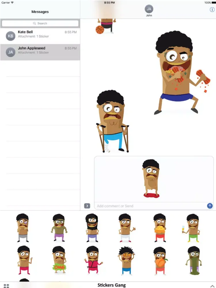 Stickers Gang iPad  Ekran Görüntüleri