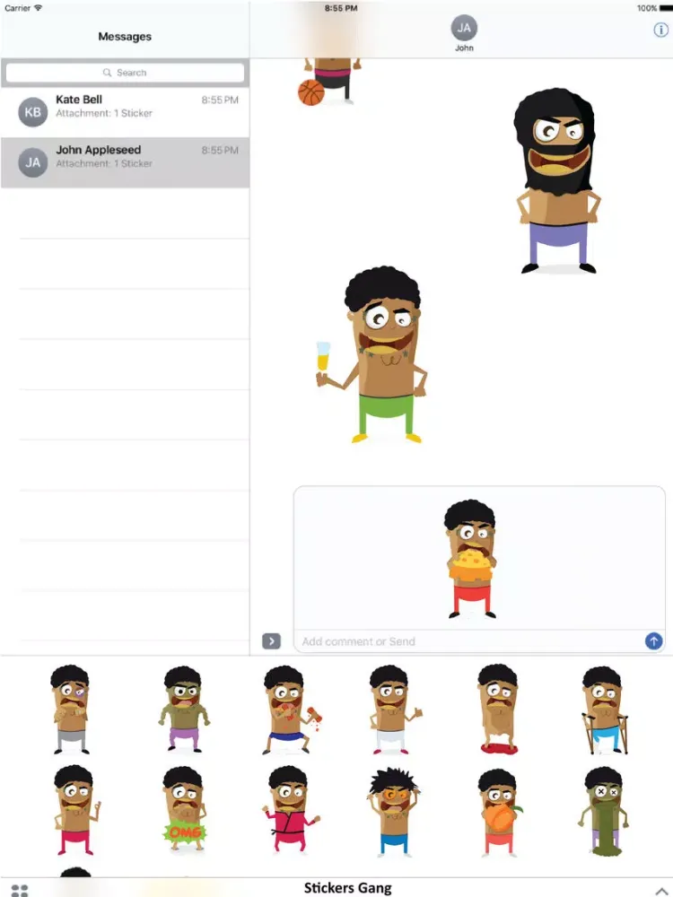 Stickers Gang iPad  Ekran Görüntüleri