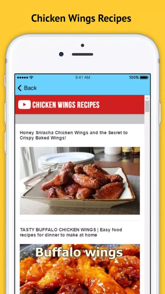 Chicken Wings Recipes Screenshots