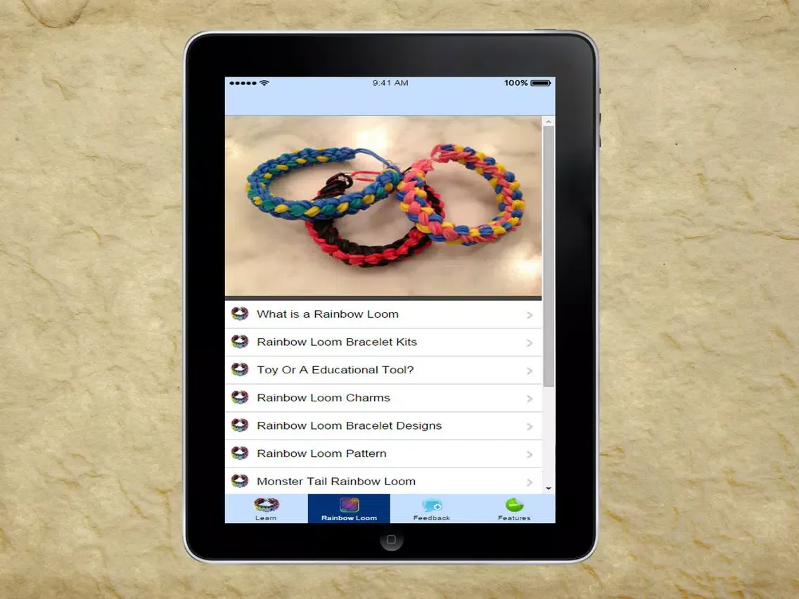 Скриншоты Rainbow Loom Bracelet Guide And Tutorials iPad 