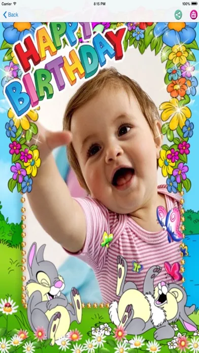 Birthday Photo Frame Maker स्क्रीनशॉट