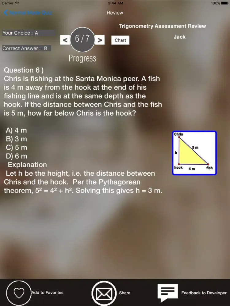 ภาพหน้าจอของ EZ Trigonometry iPad 