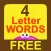 Words Free - 4 letter words and spelling (100+ words)