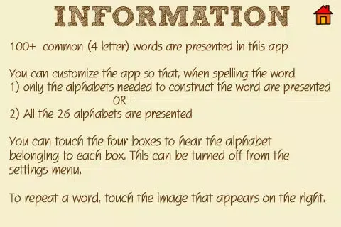 Capturas de pantalla de Words Free - 4 letter words and spelling (100+ words)