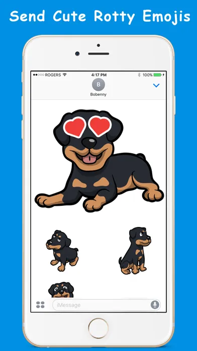 Ảnh chụp màn hình của RottyEmoji - Rottweiler Emoji Keyboard & Stickers