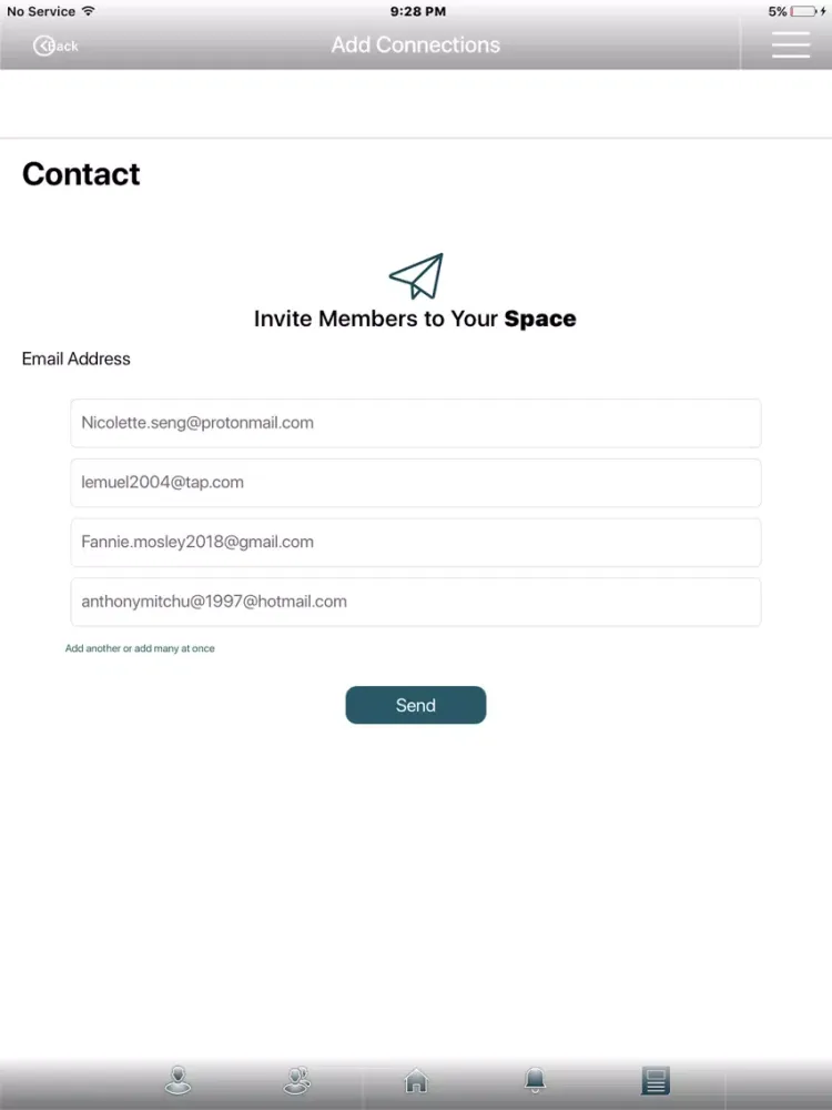 Capturas de pantalla de USpace Private Network iPad 
