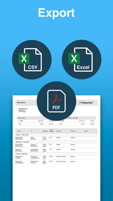 Mileage Book سکرین شاٹس