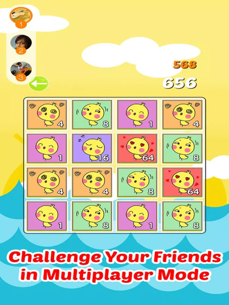 2048 Naughty Ducks: Match The Ducklings Tiles Numbers Puzzle Game For Free! iPad  স্ক্রিনশট