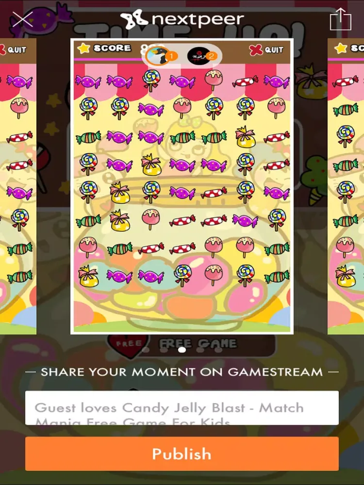 تصاویر Candy Jelly Blast - Match Mania Free Puzzle Game For Kids and Girls iPad 