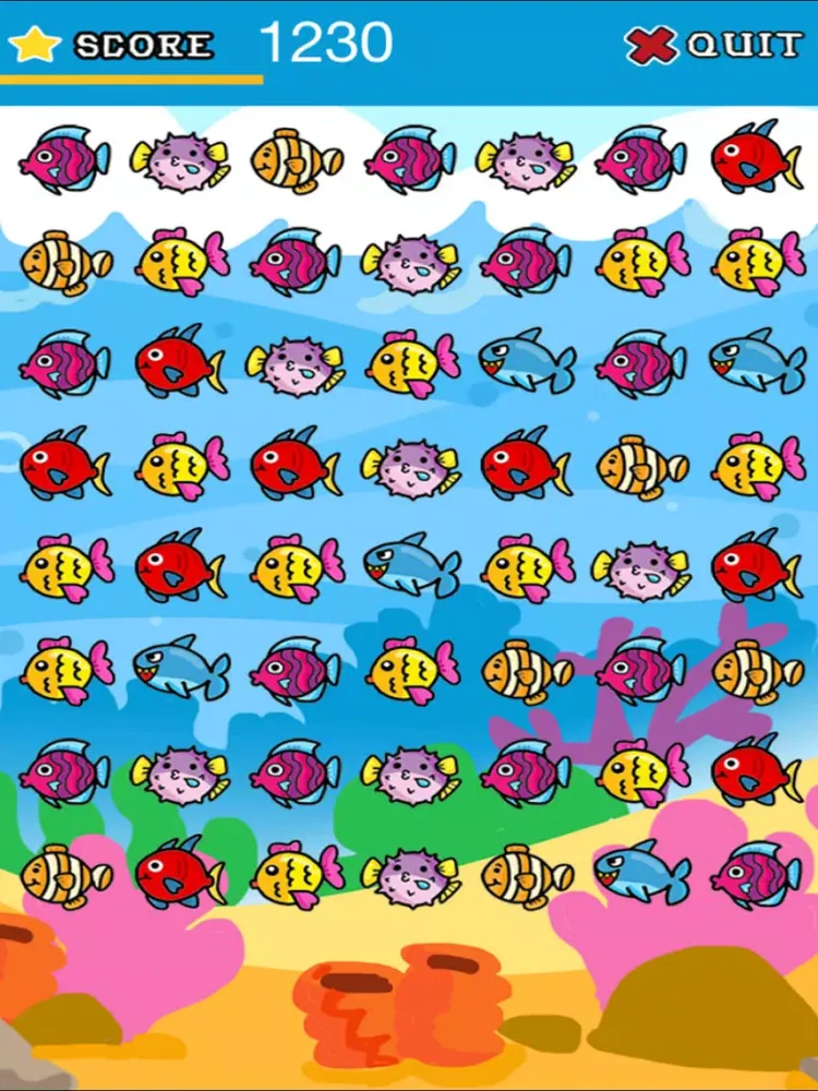 Capturas de pantalla de Little Mermaids - A Beautiful Under The Sea Match 3 Puzzles Games Free Editions For Kids iPad 