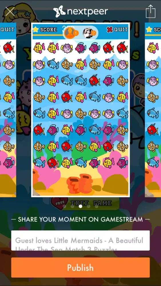 Capturas de pantalla de Little Mermaids - A Beautiful Under The Sea Match 3 Puzzles Games Free Editions For Kids