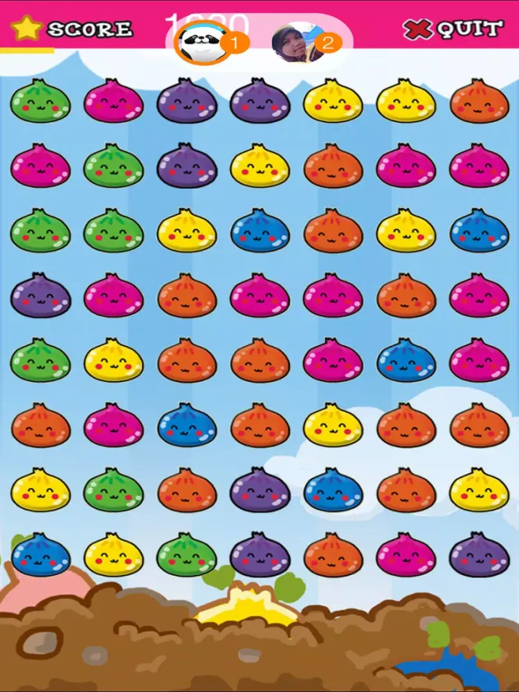ภาพหน้าจอของ Onion Blitz Heroes Epic : Awesome Match 3 Puzzles Games - Farm Mania Free Editions For Kids and Girls iPad 