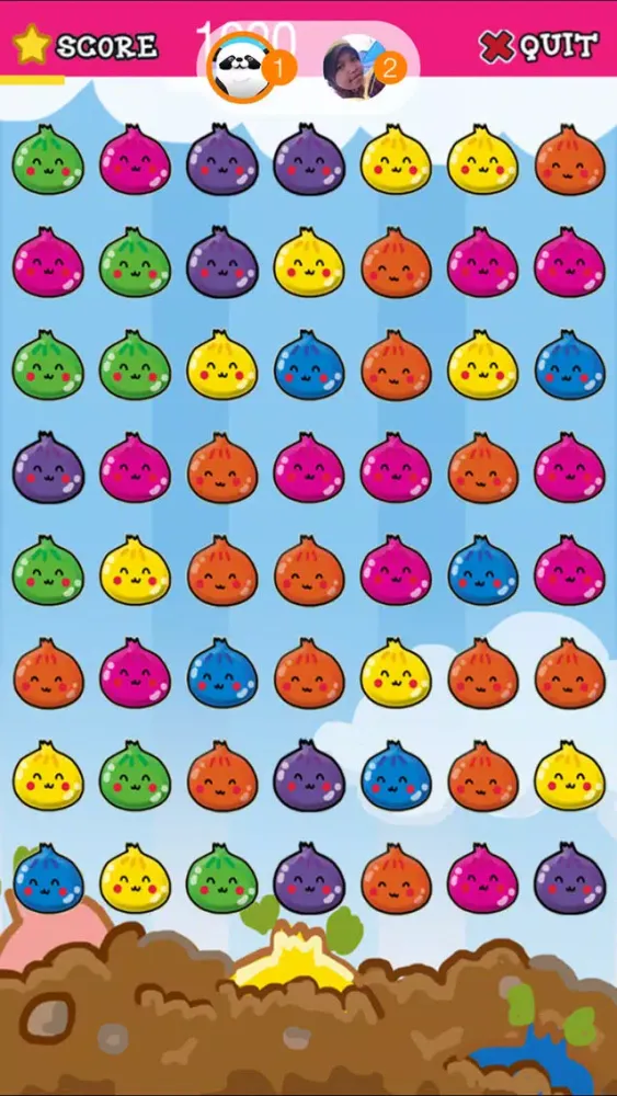 ภาพหน้าจอของ Onion Blitz Heroes Epic : Awesome Match 3 Puzzles Games - Farm Mania Free Editions For Kids and Girls