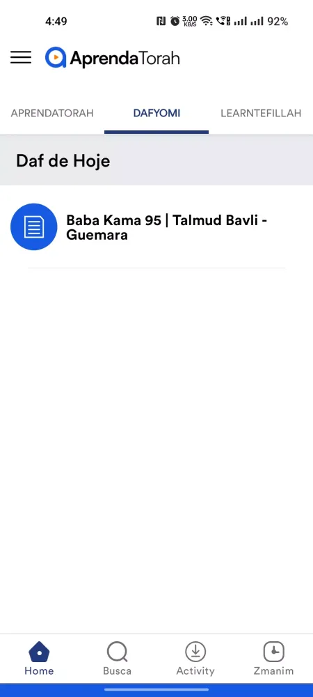 Aprenda Torah Ekran Görüntüleri