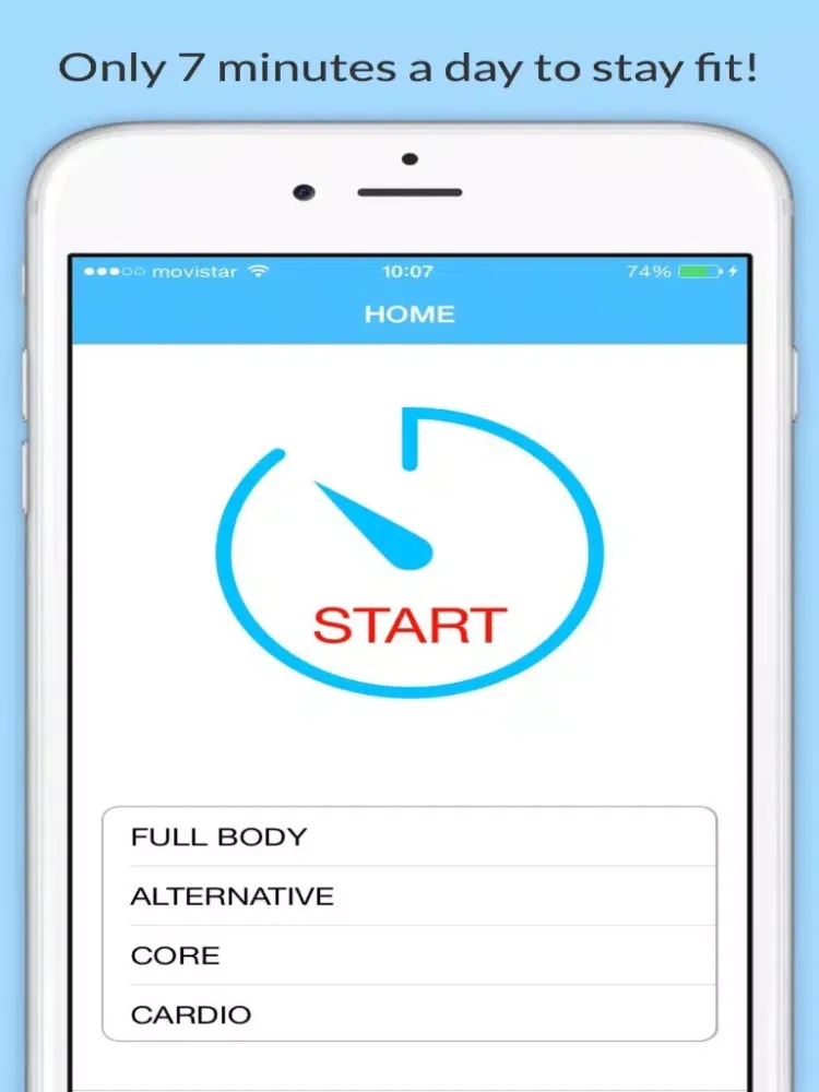 7 Minute Fitness - HIIT Workout Daily Challenge iPad 应用截图