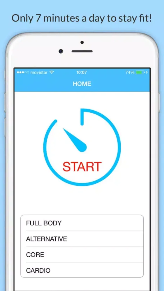 7 Minute Fitness - HIIT Workout Daily Challenge应用截图