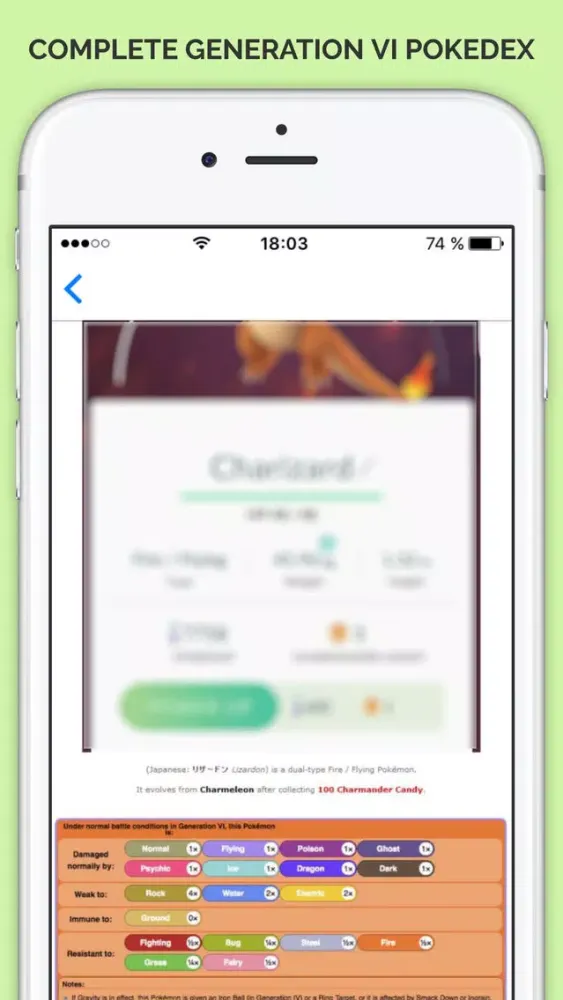 Capturas de tela do Companion for Pokémon Go - Pokedex, Wiki, Guides and Wallpapers